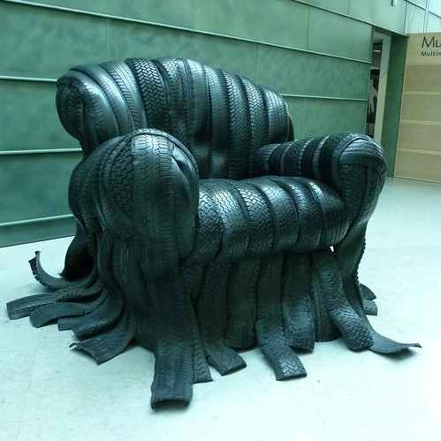 sculpture art museum modern chair tallinn estonia tires balticstates kumu citrit