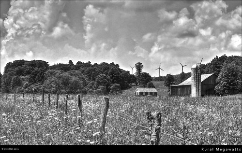 blackandwhite bw mountains industry windmill field barn rural fence landscape wire scenery energy post cloudy farm country maryland silo infrastructure crops grayscale agriculture hdr highdynamicrange windturbine garrettcounty greyscale westernmaryland kempton megawatts kemptonroad canont1i
