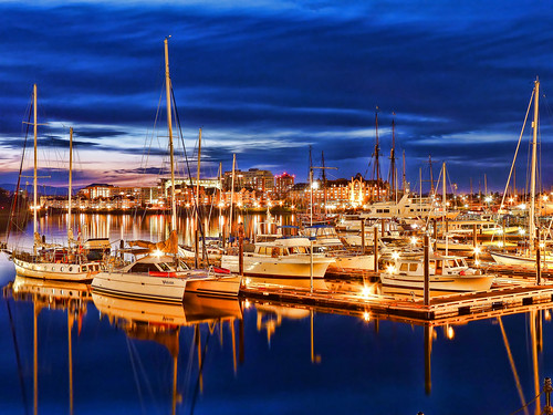 ocean city sea canada landscape bc pacific harbour yacht canadian vancouverisland bluehour hdr victoriabc nationalgeographic travelphotography