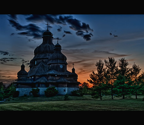 light sunset ontario canada church st nikon catholic low elias nik nikkor ukrainian brampton placeofworship 2470mmf28 colorefex d700 hdrefex