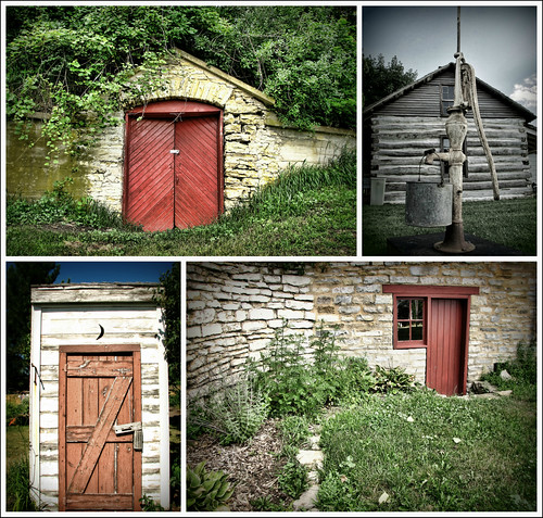minnesota collage doors well rochester outhouse olmstedcountyhistoricalsociety