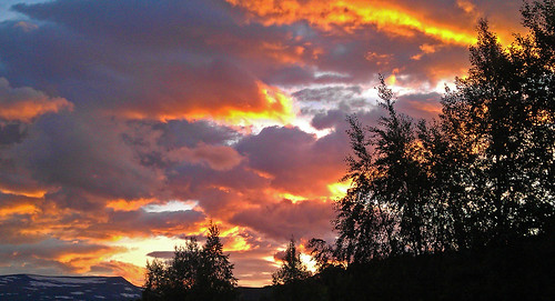 sky clouds evening oppdal