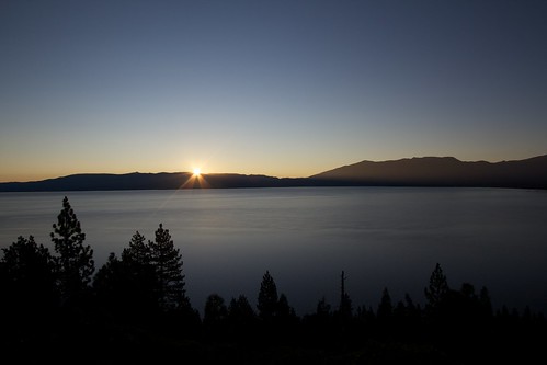california morning sun lake sunrise view tahoe rise