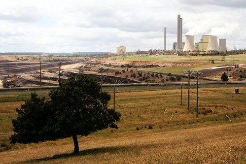 Overview of Loy Yang power station and and open cut mine