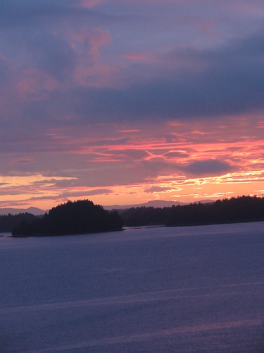 ocean sunset canada princerupert norwegianstar alaskacruise 2011 chrisshots