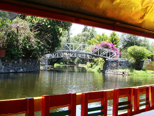 city bridge water mexico puente island boat canal dock aqua aztec embarcadero gondola isla tranquil ciudaddemexico xochimilco trajinera caltongo