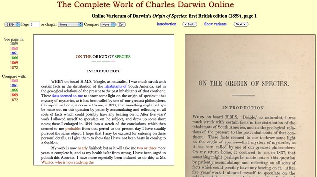 Darwin evolution of evolution of species