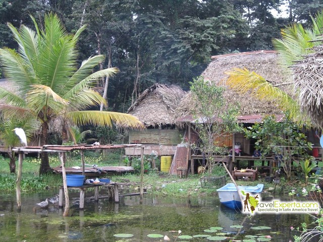 river house at rio dulce in guatemala
