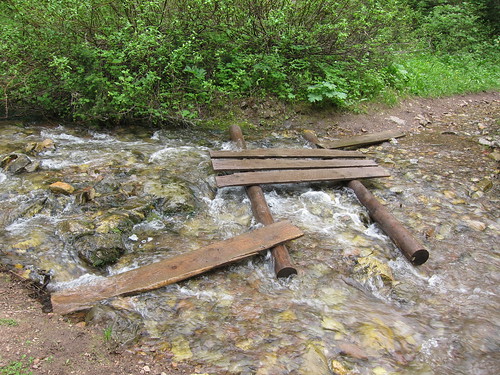crossing a stream, stream, creek, water, mo… IMG_6875