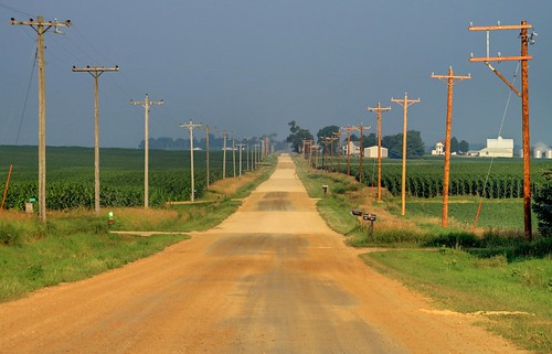road original rural highway farm country iowa route lincoln westbound gravel alignment clintoncounty