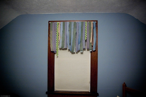 {how to} make a ribbon curtain, no sew!