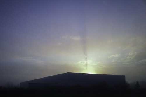 cameraphone morning shadow mist tower radio sunrise ray horizon crepuscular iphone 366 atmosphericphenomenon