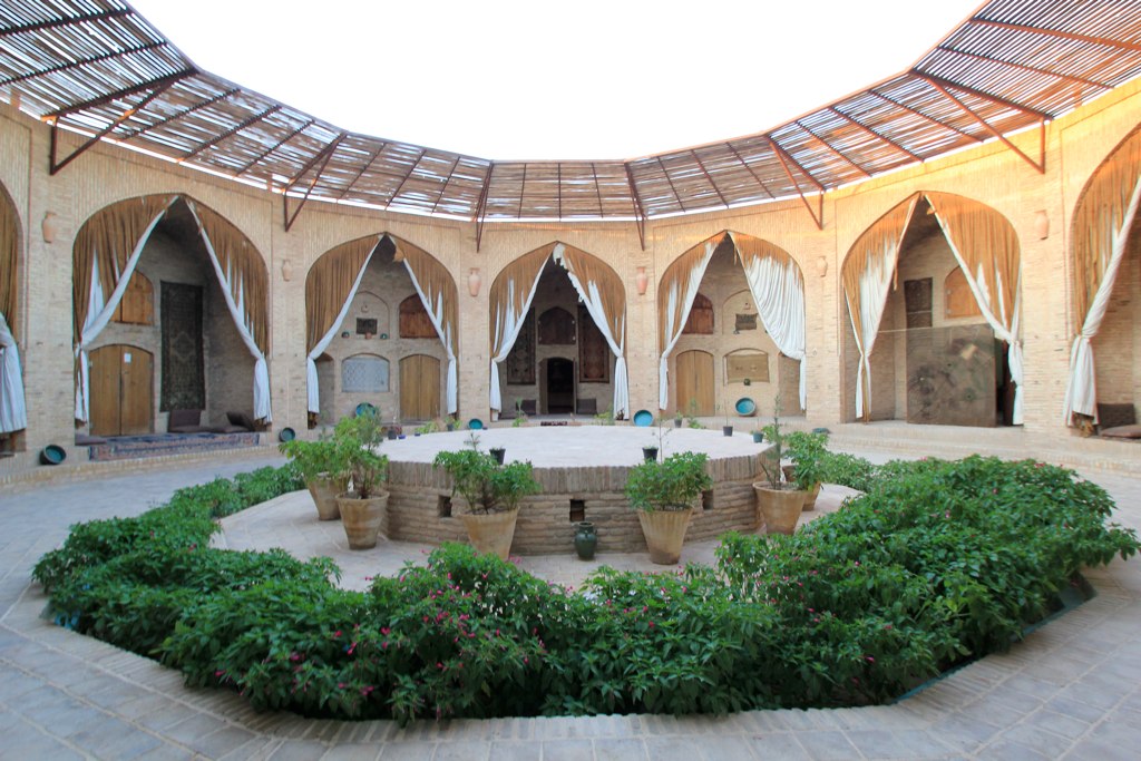 Inside the Zein-o-din Caravanserai