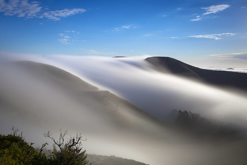 sf sanfrancisco california ca longexposure morning fog clouds marina sunrise landscape moody scenic azure
