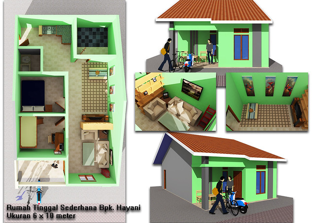 Tampak Layout Denah & Interior Rumah Sederhana | Flickr - Photo ...