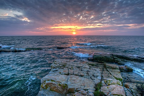 ocean sky nature water sunrise rocks waves hdr simrishamn vårhallarna