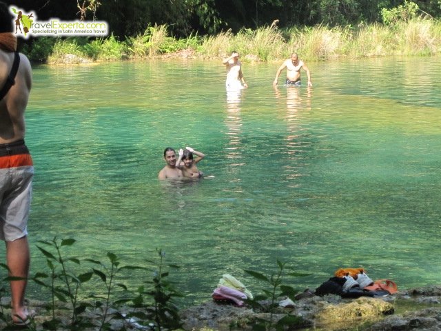 Swimming hole in Semuc Champey, Guatemala