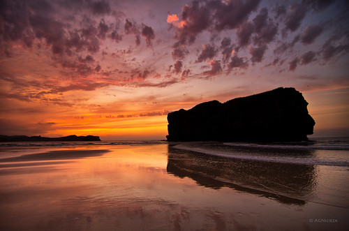 sunset sky beach clouds dusk shoreline lowtide marcantábrico cantabricsea smcpentaxda1224mmf40edalif pentaxk5