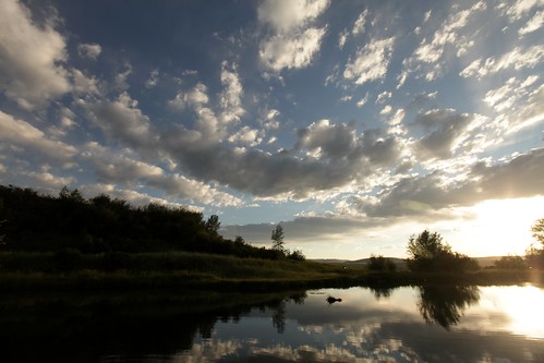 ranch sunset nature clouds pond montana photojournalism gallatingateway ef1635mmf28liiusm enterpriseranch