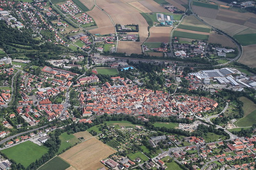 city summer germany bayern deutschland bavaria sommer aerialview august stadt luftbild airview unterfranken aerialpicture airpicture mellrichstadt rhöngrabfeld 682011