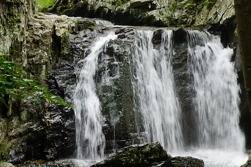 water rock waterfall