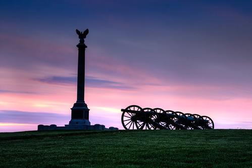 morning history monument sunrise dawn maryland battle cannon antietam battlefield