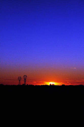 sunset silhouette virginia industrial