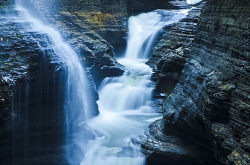 ny river waterfall rocks state falls empire gorge silky watkinsglen strands