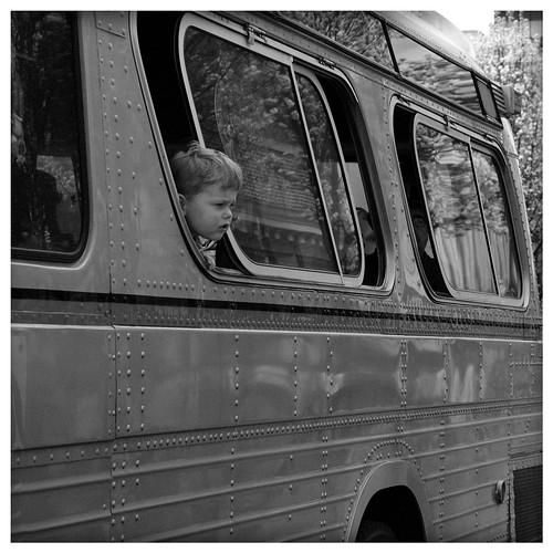 boy copyright bus window blackwhite parade stpatricksday allrightsreserved roanokeva lumixleicadgmacroelmarit45mm128 ©daveelmore