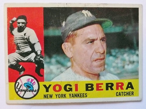 YOGI BERRA NEW YORK YANKEES 1960
