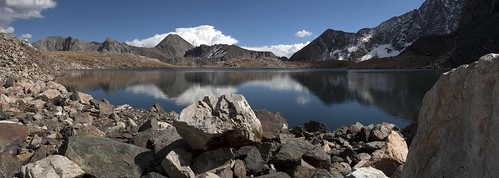 panorama mountain lake colorado