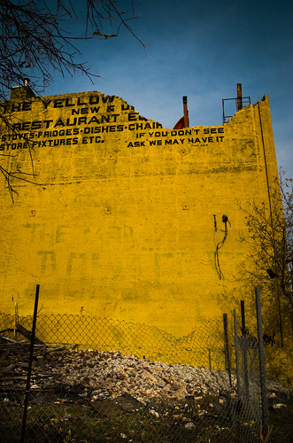 street building yellow architecture ruins winnipeg main manitoba demolistion bxk