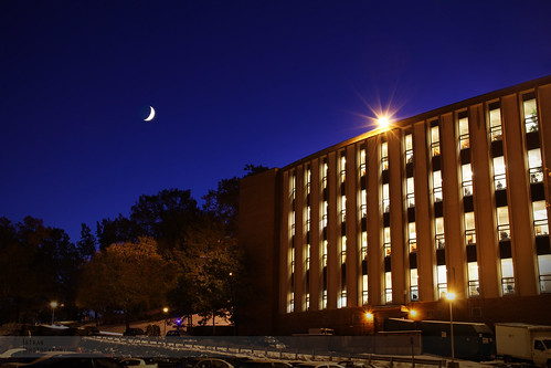 blue moon night library crescent institute gordon mass wpi worcester polytechnic atran atranphotography atranphoto