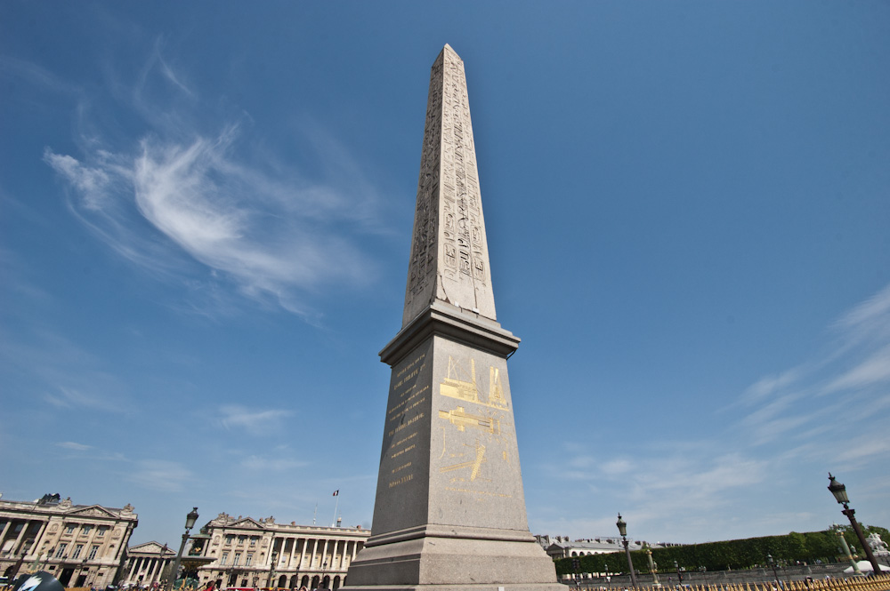 El Obelisco de Luxor en la Plaza de la Concordia