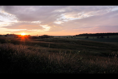 sunset rural evening farm iowa baldwin gravelroad