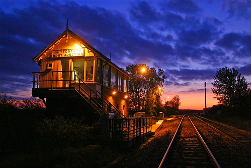 sunrise railway gnr signalbox bottesford bottesfordwestjunction bottesfordsignalbox