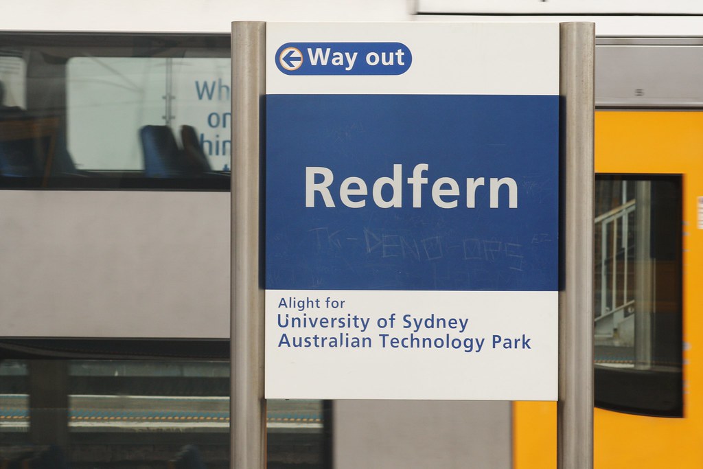 Redfern Station Sign