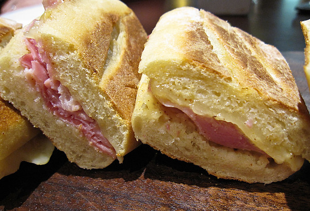Ham and cheese, french ham, emmenthal, dijon sandwich