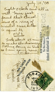 1908 postcard. Oliver Bullock to Olga Neef.