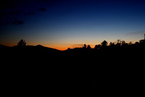 sunset mountains nc