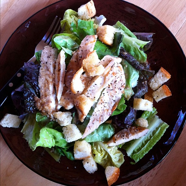 Grilled Chicken Caesar Salad. #thingsiputinmymouth