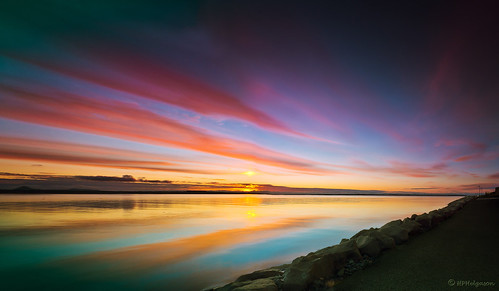 sunset sky panorama reflection colors clouds iceland ský kopavogur himinn sólarlag sólsetur hphelgason sonyslta55