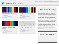 Spectral Workbench redesign mockups