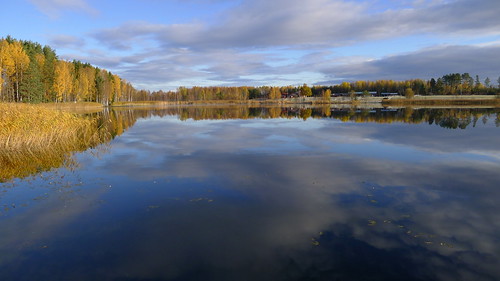 morning lake reflection sweden sverige värmland lx5 forshaga acksjön