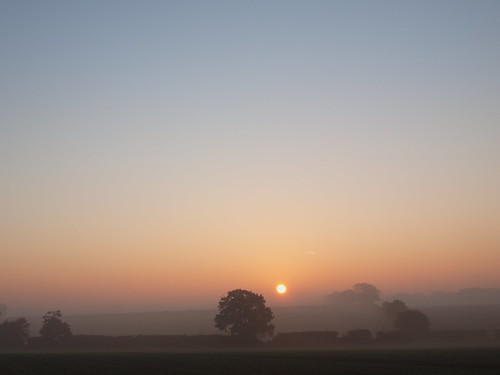 sunrise countryside norfolk british