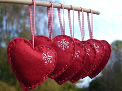 heart ornaments 