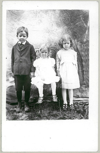 Three unhappy children