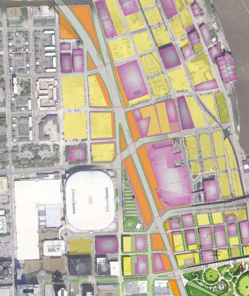 City to River boulevard site plan