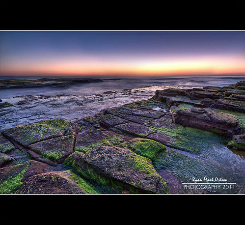 seascape sunrise australia hdr turimetta