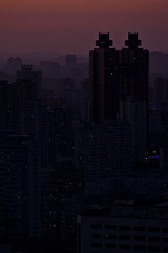 night lights northkorea pyongyang dprk
